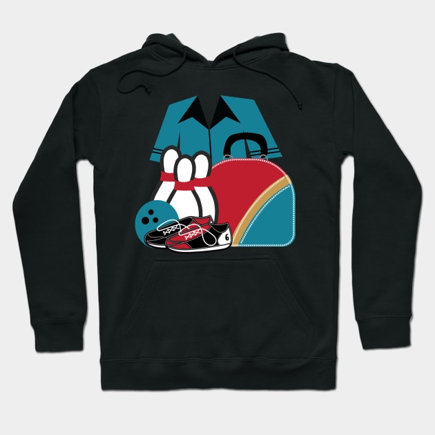 Bowling II Hoodie by DenAlex